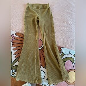 Aerie Ribbed Stretch Flare Pants